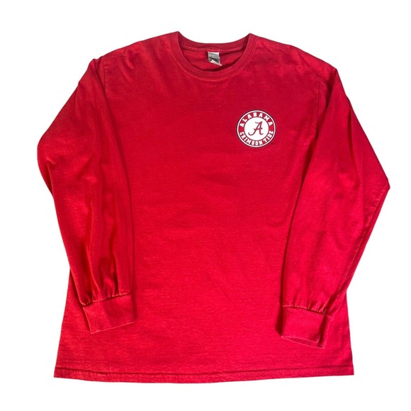 ALABAMA CRIMSON TIDE Red Long Sleeve Graphic Shirt New World Graphics Large NCAA - Picture 1 of 10